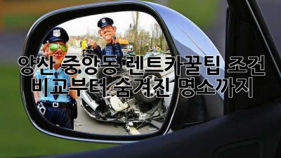 양산 중앙동 렌트카🚗꿀팁: 조건 비교부터 숨겨진 명소까지!